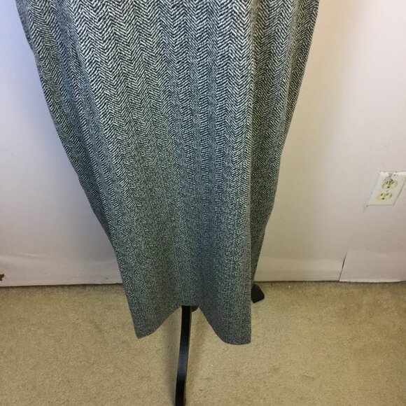 New! Spencer + Shaw Sheath Dress XL Black White Herringbone Knit Cap Sleeve - Picture 13 of 14